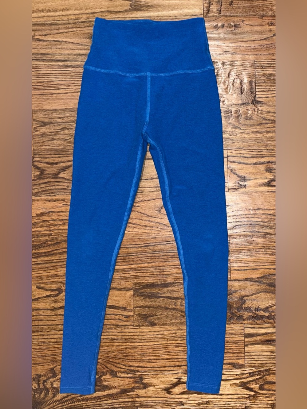 Beyond Yoga Spacedye Vitalize 7/8 Length Leggings, Heather blue, sz small